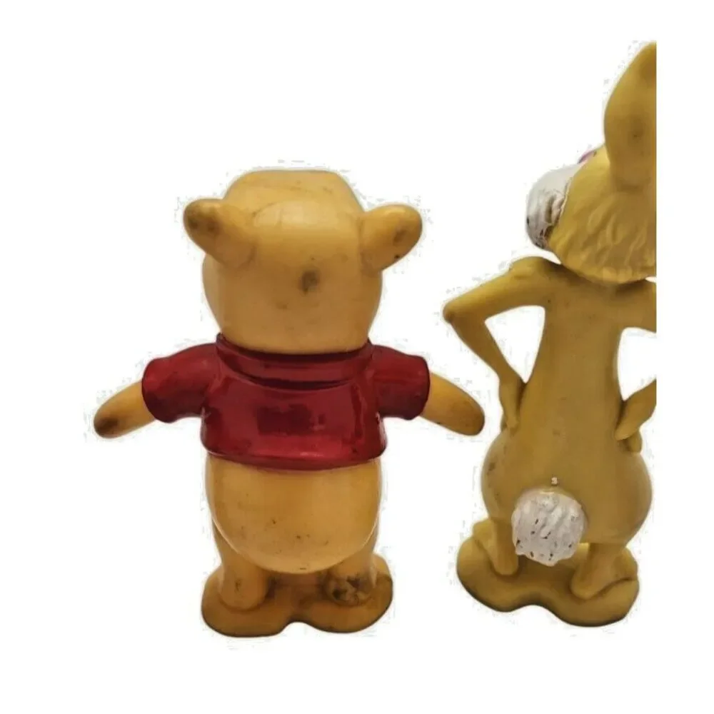 Disney Winnie the Pooh Rabbit Tigger PVC Toy Figures‎ Vintage Lot of 4